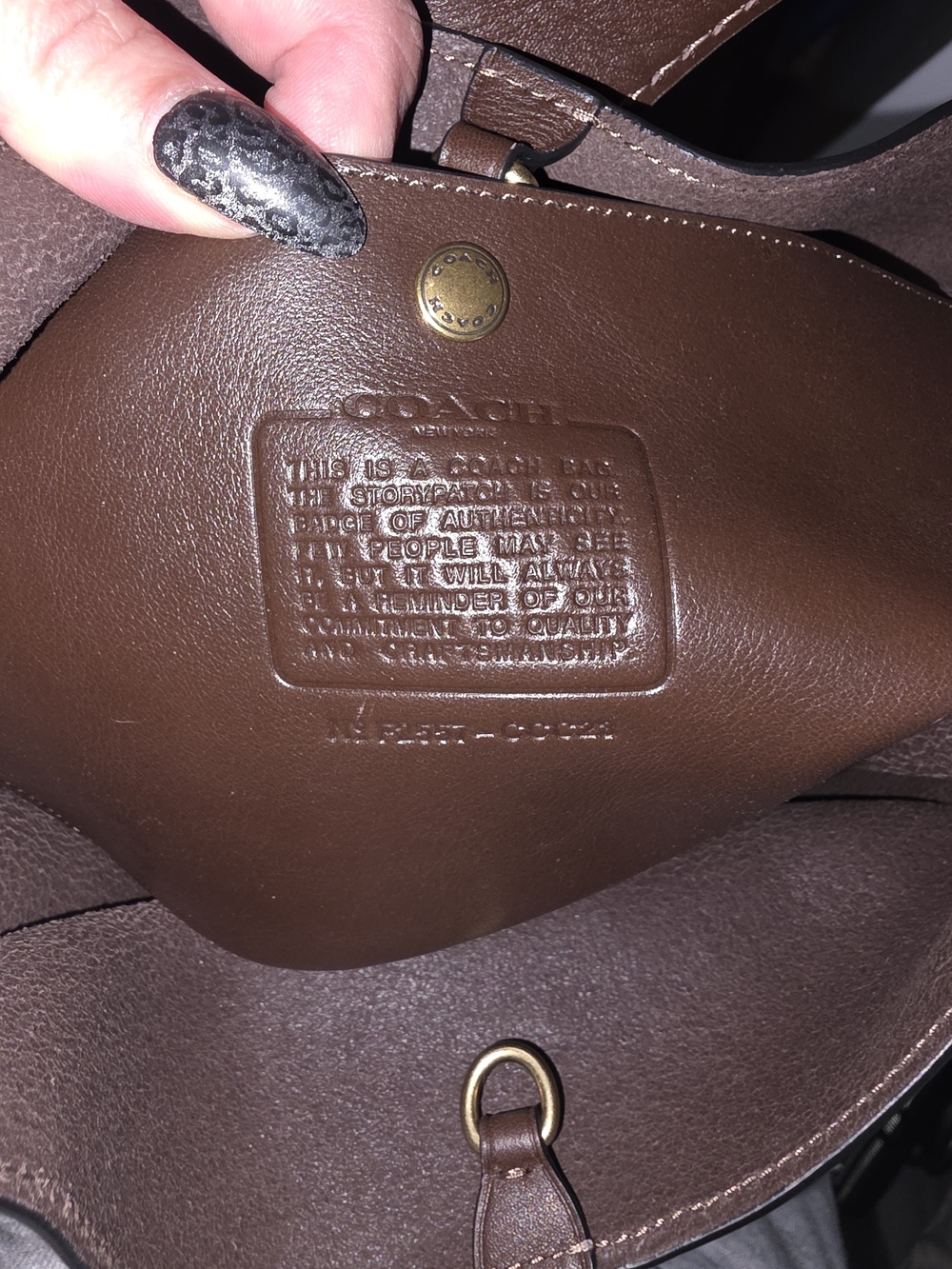 NWT Coach Bleecker Bucket Bag Natural Grain Leather Maple - Picture 8 of 8